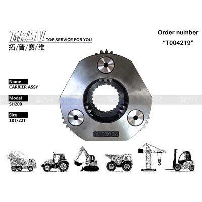 SH200 Excavator Swing 2 Stage Carrier ASSY Parts For Swing Drive Excavator Spare Parts