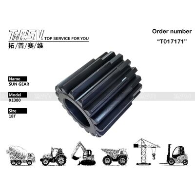 XE380 Excavator Travel 2 Stage Sun Gear Parts For Travel Drive Excavator Spare Parts