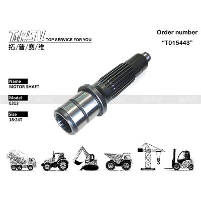 Good price 536-5535 E313 Excavator Travel Motor Shaft Parts For Travel Drive Excavator Spare Parts online