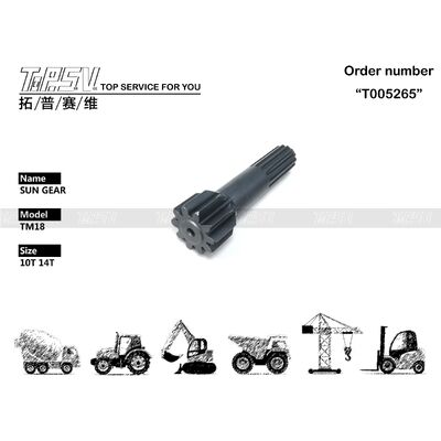 Good price Color Black TM18 Excavator Travel 1 Stage Sun Gear Box Easy To Install for Installation online