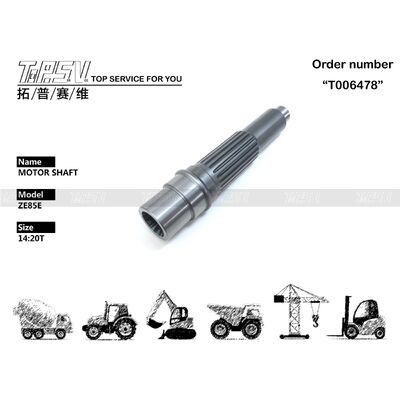 Good price Customized ZE85E Excavator Travel Motor Shaft Gear Pump for Machinery Repair Shops in Steel Material online